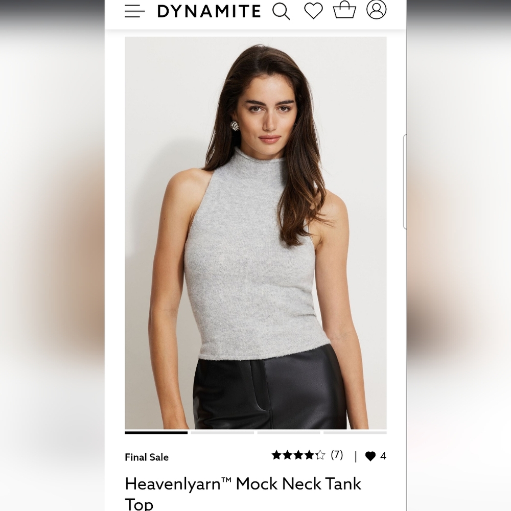 Gray Sleeveless Knit Top